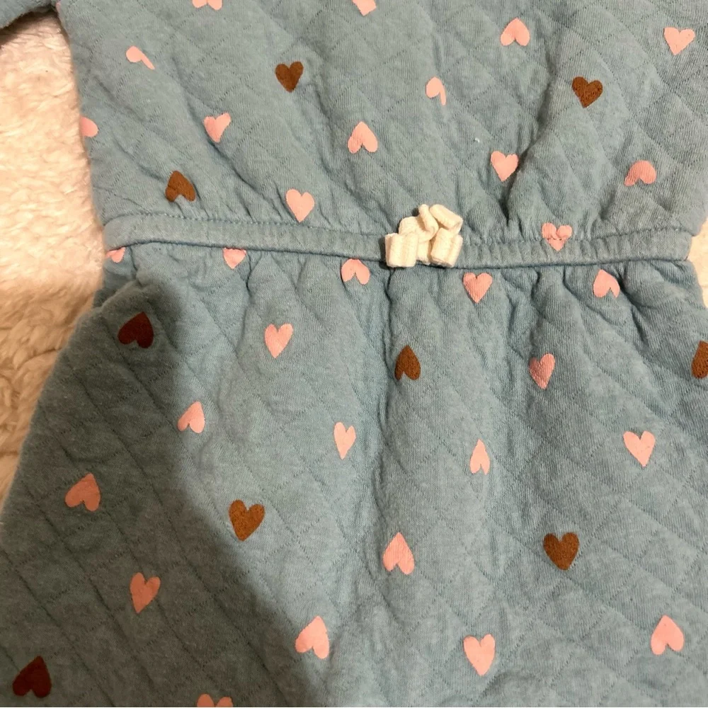 5/$30 🎈 Carters heart patterned quilted jumpsuit size 18 months